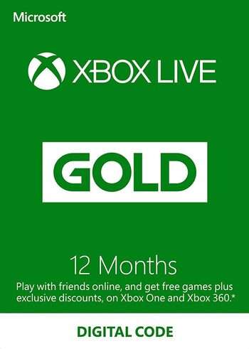 Abonnement Xbox live gold 12 mois (Dématérialisé, Store turc)