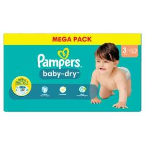 Paquet de 112 couches Pampers baby Dry Taille 3 - 6-10 kilos - Auchan Montgeron (91)