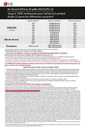 [Prime] Écouteurs sans-fil LG Tone Free T90 (via ODR -30€)