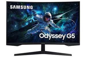 Écran PC Gaming 32" Samsung Odyssey G5 - WQHD 2560x1440, VA, 165Hz, 1ms, HDR10, FreeSync, incurvé 1000R
