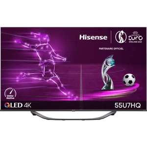 TV 55" Hisense 55U7HQ (2022) - QLED, 4K UHD, 120 Hz, Dolby Vision, HDMI 2.1, VRR / ALLM, FreeSync Premium (Via ODR de 200€ - 549€ via TV50)