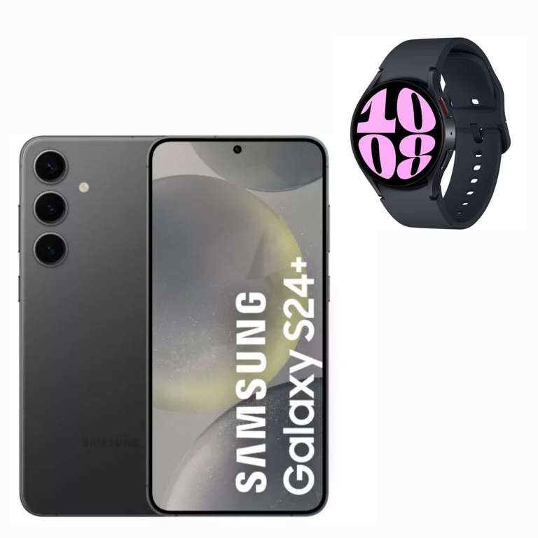 Smartphone 6,7" Samsung Galaxy S24 Plus 256 Go + Galaxy Watch 6 (Via ODR de 100€ + bonus reprise de 250€)