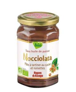 Pot de pâte à tartiner Bio Nocciolata Rigoni di Asiago au cacao et noisettes sans huile de palme - 325g
