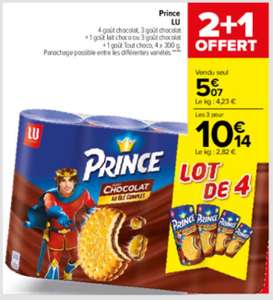 3 lots de 4 paquets de biscuits Lu Prince (4 x 400g) - Panachage possible