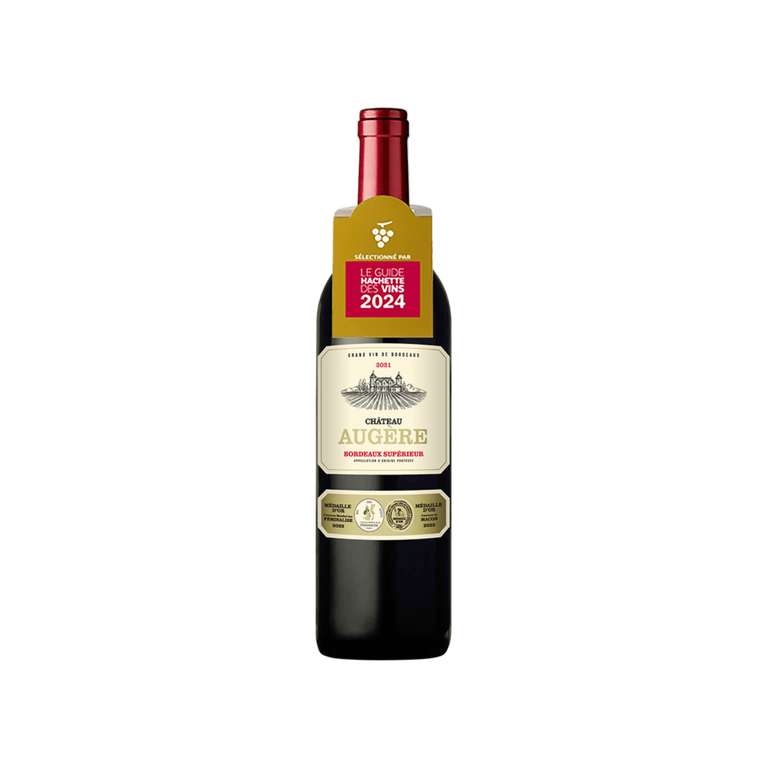 Bouteille de Vin Rouge Château Augère 2021 - Bordeaux supérieur AOP - 75 cl