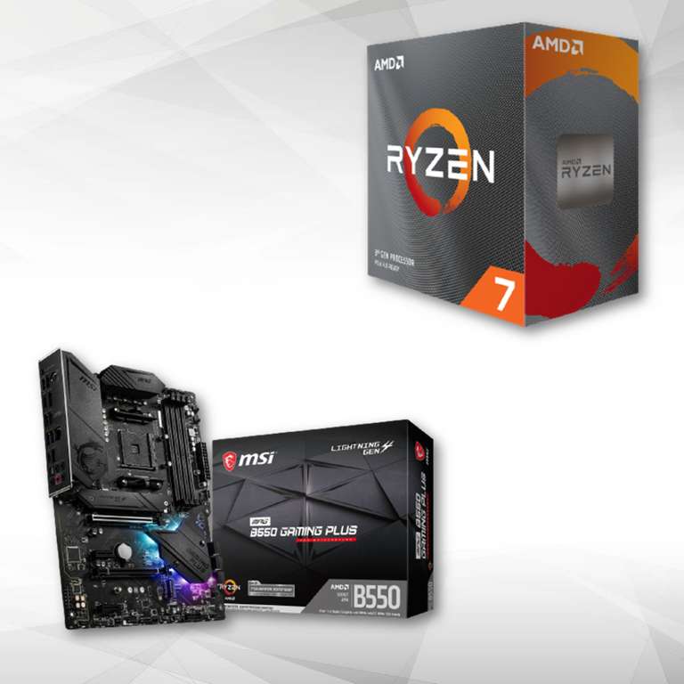 Pack Processeur Ryzen 7 5700X + Carte Mère AMD MPG B550 Gaming Plus - ATX