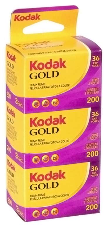 3 Pellicules argentiques Kodak Gold - 200 ISO, 35mm