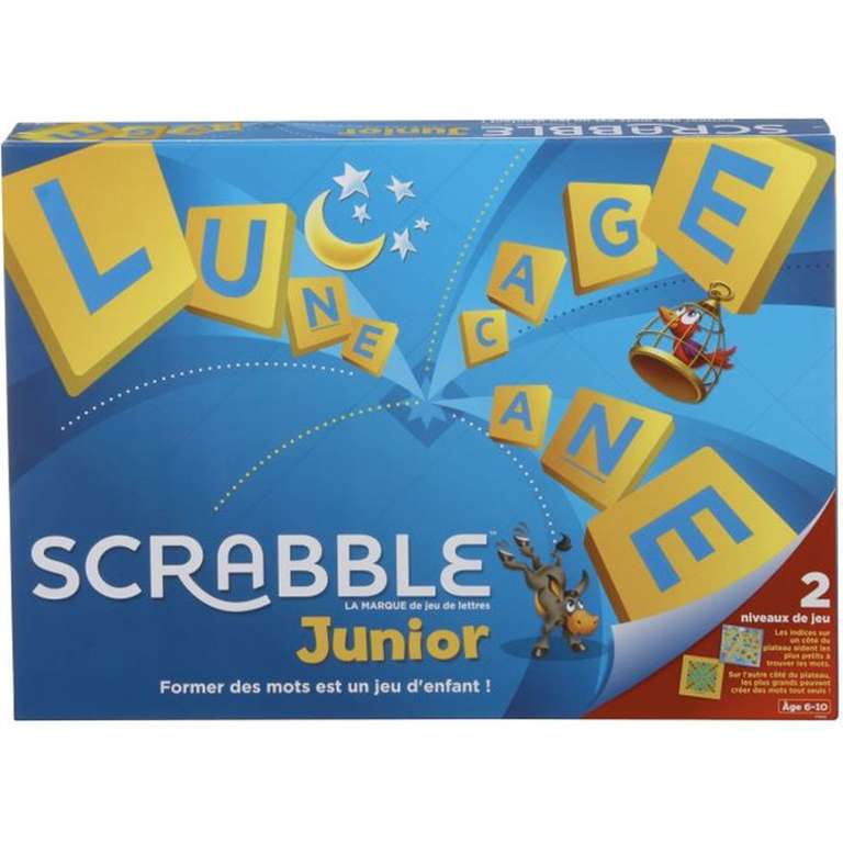 10€ de remise dès 30 € d'achats sur les produits Mattel Games, Uno et Scrabble. Ex : Scrabble Junior + Uno Junior + Dos pour 21,35 €