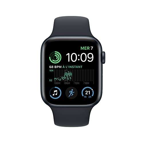 Montre connectée Apple Watch SE 2 - 40mm, Cellulaire + GPS