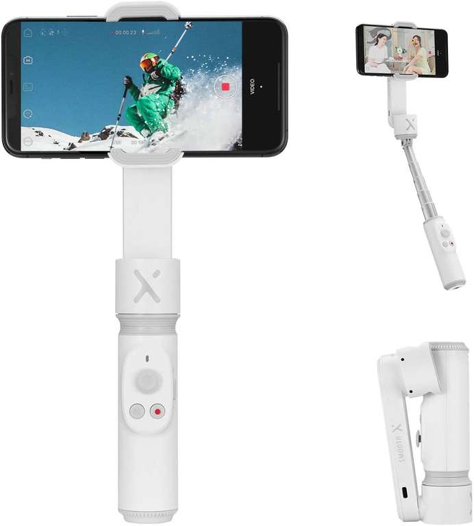 Stabilisateur 2 axes Zhiyun Smooth X pour Smartphone - Blanc (27.98€ avec le code 22ETE02) - Entrepôt France