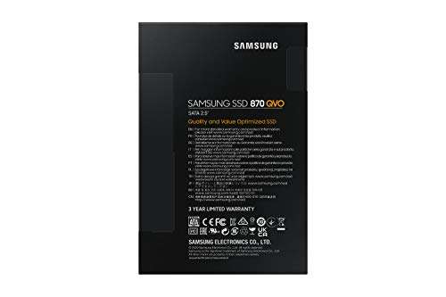 SSD interne 2.5" Samsung 870 QVO - 1 To, QLC 3D (MZ-77Q1T0BW)