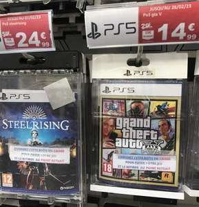 Sélection de jeux-video en promo - Ex: GTA V PS5 / Xbox Series X ou GTA Trilogy PS4 (COD : Vanguard PS4 à 17,99€) - Auchan Puteaux (92)