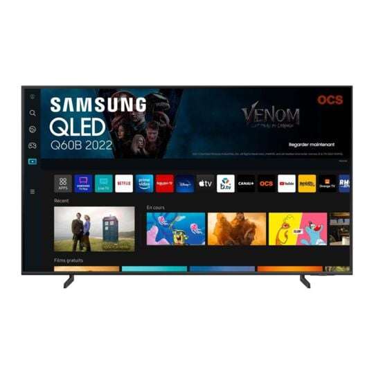 TV QLED 55" Samsung QE55Q60B - 4K UHD, 50/60Hz, HDR10+, Smart TV (via 159,80€ de remise fidélité + ODR de 100€)