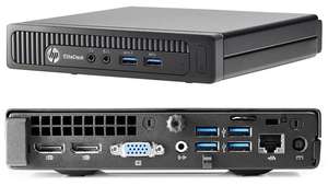 Mini-PC de bureau HP EliteDesk 800 G1 USFF - i5-4590T, RAM 8 Go, SSD 240 Go, Windows 10 Pro (Reconditionné - Grade B)