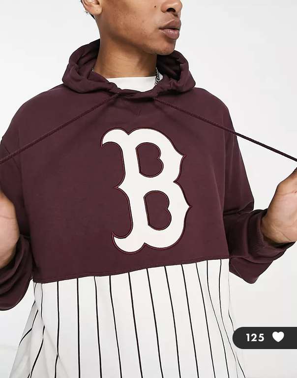 Sweat-shirt à capuche New Era Boston Red Sox pour Homme - Tailles XS à 2XL