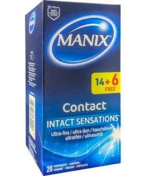 50% de réduction sur une sélection d'articles - Ex: boîte de 20 préservatifs Manix Contact Intact Sensations (manixshop.fr)