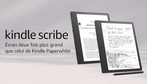 Liseuse Kindle / Carnet de notes numérique 10,2" Kindle Scribe - 64 Go, Stylet Premium