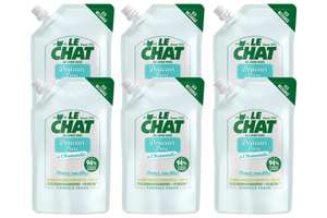 Lot 6 recharges savon mains LE CHAT 6 x 500 ml Testé dermatologiquement (Via abonnement et coupon )