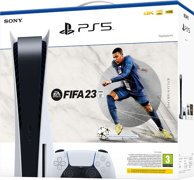 Pack Console Sony PS5 + Fifa 23