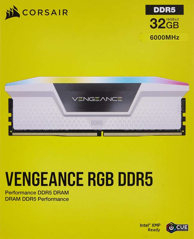 Corsair Vengeance RGB 32Go (2x16Go) DDR5 6000MHz - Mémoire PC Corsair sur