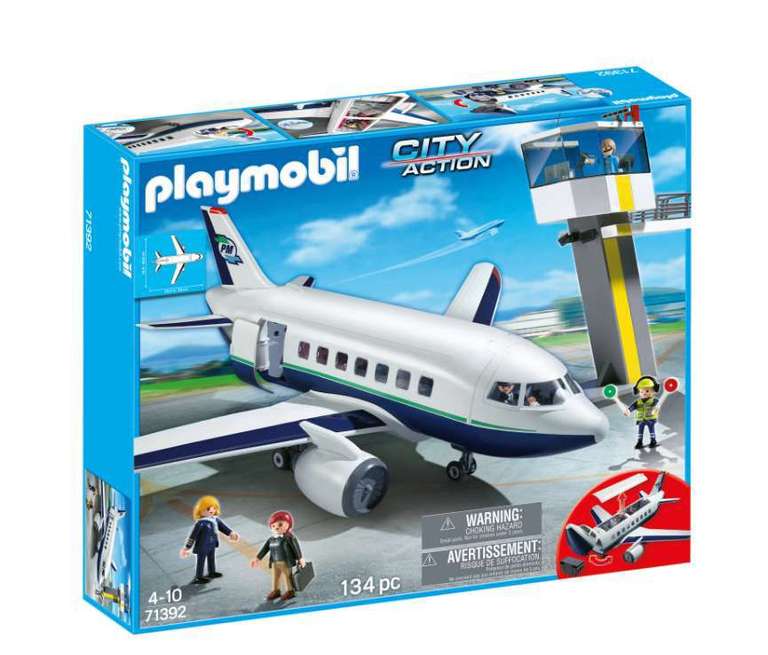Jouet Avion et tour de contrôle Playmobil City Action - 71392 (via