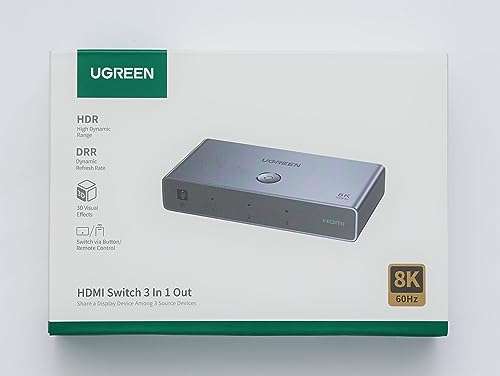 UGREEN Switch HDMI 8K 60Hz Commutateur HDMI 2 Entrees a 1 Sortie