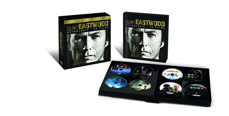 Coffret Blu-Ray Anthologie Clint Eastwood : 40 Films [Édition Limitée]