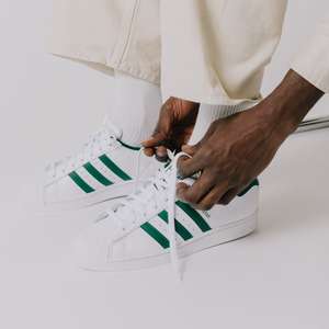 Baskets Adidas Originals Superstar - Blanc/vert (Plusieurs tailles disponibles)