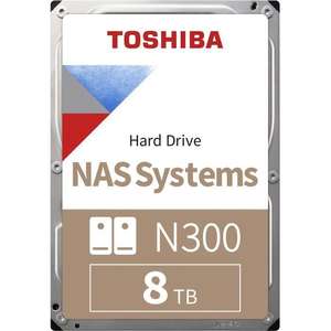 Disque dur interne 3.5" NAS Toshiba N300 (HDWG480UZSVA) - 8 To, CMR, 7200 rpm (+15€ cagnottés pour les CDAV)
