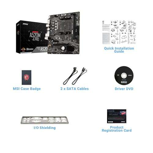 MSI A520M-A PRO CARTE MERE PRIX MOINS CHER