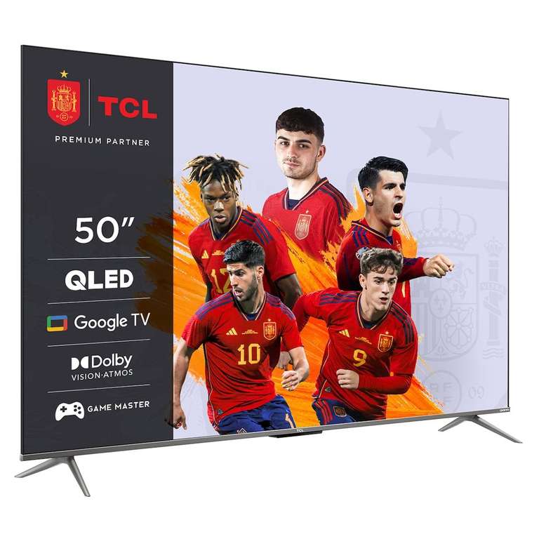 TV Qled 50" TCL 50C735 - 60Hz - 4K UHD, Google TV, Dolby Vision, Dolby Atmos et Google Assistant