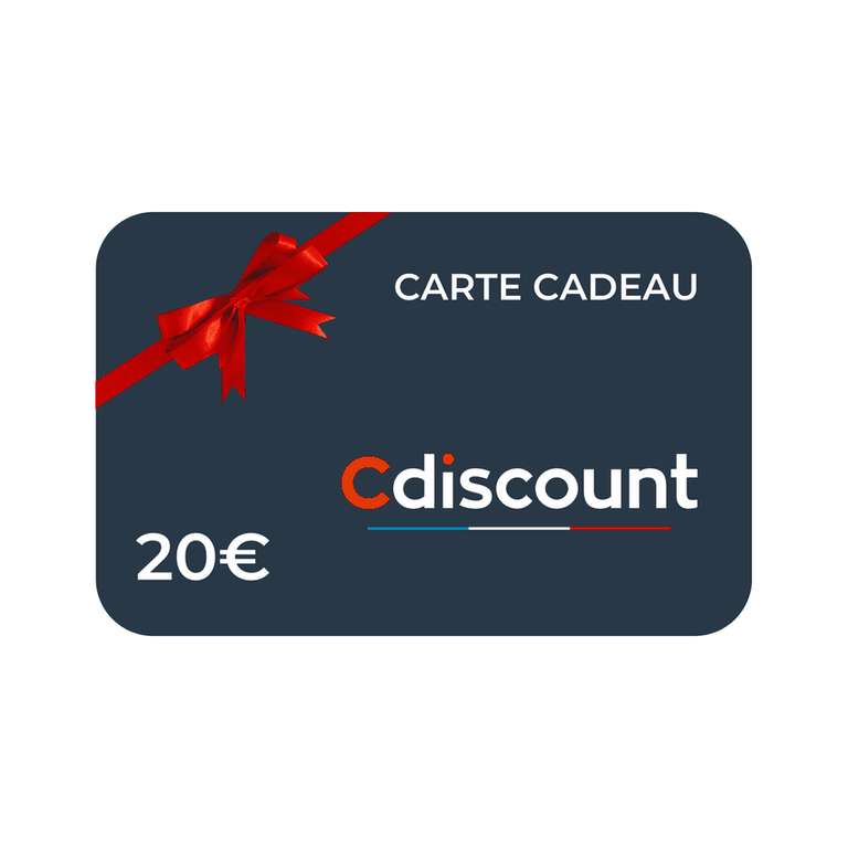Sélection de cartes-cadeaux en promotion - Ex : carte-cadeau Cdiscount de 20€ (dématérialisée)