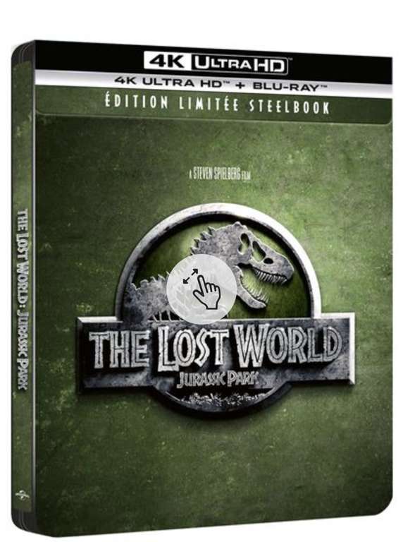 Blu-ray 4K UHD : Jurassic Park 2 - le monde perdu - Edition Steelbook
