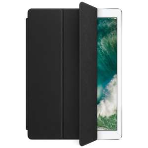 Etui en cuir officiel Apple Leather Smart Cover pour Tablette iPad Pro 12.9" de 2015 à 2018 (Gen 1, 2 et 3) - Noir (MPV62ZM/A)