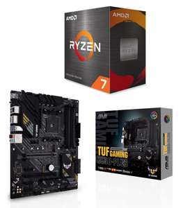 Processeur AMD Ryzen 7 5700X (3.4 / 4.6 GHz) + Carte mère Asus B550-Plus TUF Gaming