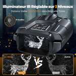 Jumelle Vision Nocturne TKWSER - 4K 5000mAh Rechargeable 3" TFT IP65 (Vendeur Tiers)