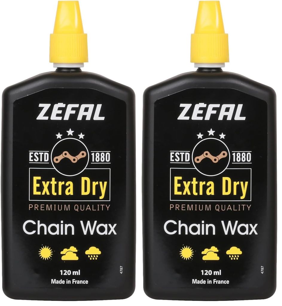 Chaîne Wax cire de lubrification Zefal Extra Dry Wax - 2 x 120 ml