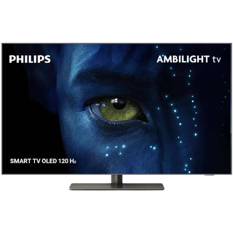 TV 55" Philips 55OLED718 - OLED, 4K UHD, 120 Hz, Ambilight 3 côtés, HDR10+, Google Smart TV, Dolby Atmos, Haut-parleurs 20W