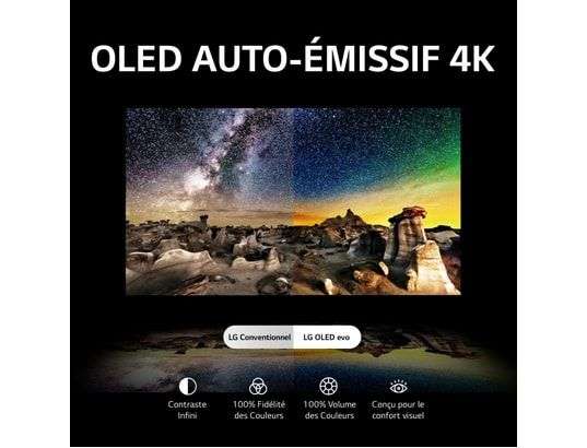 TV OLED Evo 83" LG OLED83C3 (2023) - 4K, 120 Hz, HDR, HDMI 2.1, Dolby Atmos, DTS X, FreeSync Premium/G-Sync, VRR/ALLM (Via ODR 1000€)