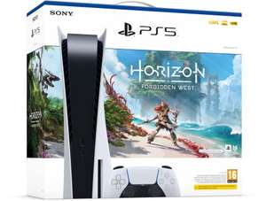 Pack Console Sony PlayStation 5 (PS5) Standard (Adaptateur de prise UK vers EU non inclus) + Horizon Forbidden West (Dématérialisé)