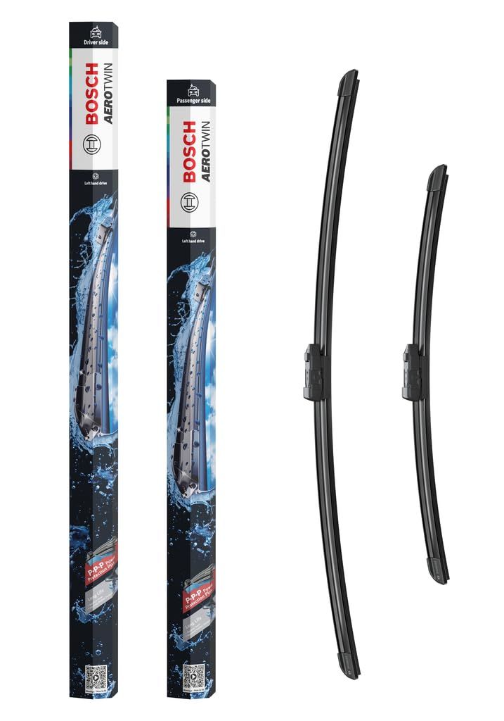 Jeu de 2 Balais d'Essuie-Glaces Bosch Aerotwin A863S - 650mm & 450mm