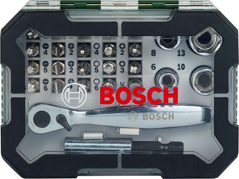 [Prime] Set de 26 Embouts de vissage + cliquet Bosch 2607017322