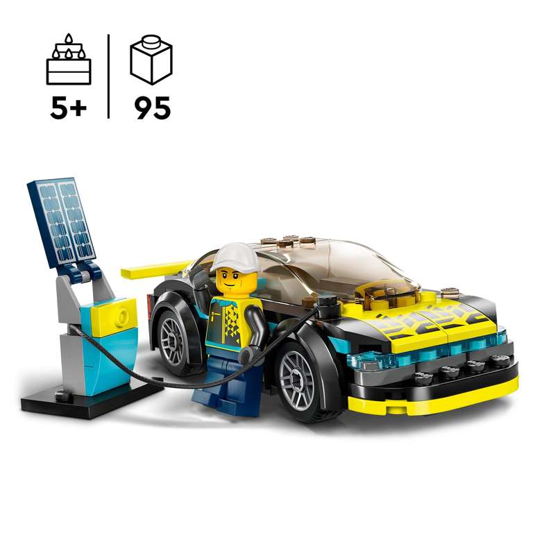 Jouet Lego City 60383, La Voiture de Sport Électrique