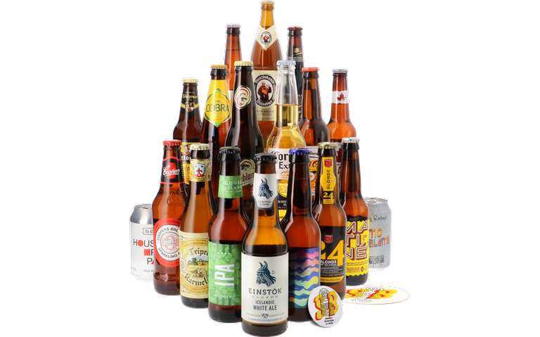 Sélection d'articles en promotion - Ex: Coffret Autour du Monde (18 bières)