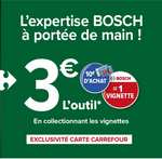 Sélection d'outils Bosch en promotion via Vignettes (10€ d'achat = 1 vignette)