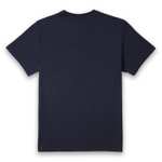 T-Shirt Homme Retour vers le Futur DeLorean - 100% Coton - Bleu marine (Du S au XL)