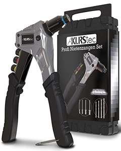 Kit pince à riveter KLRStec - 4 forêts HSS, 4 embouts et 120 rivets (Vendeur tiers)
