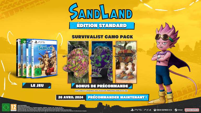 Sand Land sur PS5, PS4 et Xbox