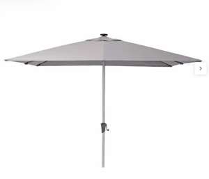 Parasol pied central Naterial Sonora taupe carré - 285 x 285 cm