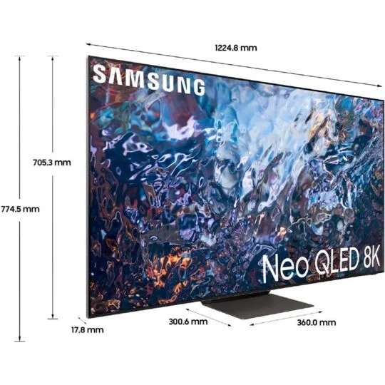 TV 55" Samsung 55QN750 - 8K, Neo QLED Mini LED, Quantum HDR2000, HDMI 2.1, Micro Dimming Ultimate, FreeSync Premium, Smart TV (via 199,80€)